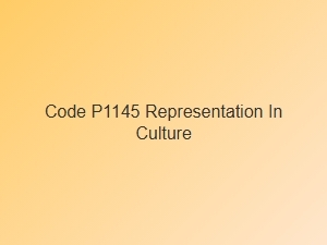 Code P1145 in Cultural Symbolism